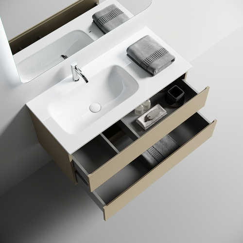 Тумба под раковину Sancos FOLK Floor FL100FLCP 100х40 напольная цвет бежевый - фото 3