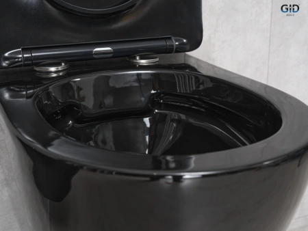 Унитаз подвесной Gid Convexo 62204Y черный с сиденьем микролифт безободковый смыв торнадо