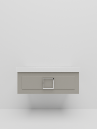 Тумба с раковиной La Fenice CUBO NFNC-01-CUB-C-100-1-100 100х50 подвесная цвет бежевый - фото 4