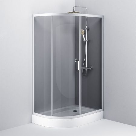 Душевой уголок Am.Pm Like W83G-302U120CG64 120х80 стекло тонированное профиль хром без поддона