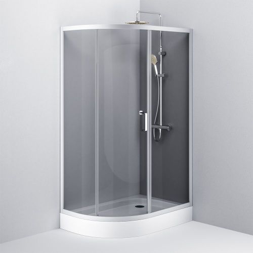 Душевой уголок Am.Pm Like W83G-302U120CG64 120х80 стекло тонированное профиль хром без поддона - фото 5