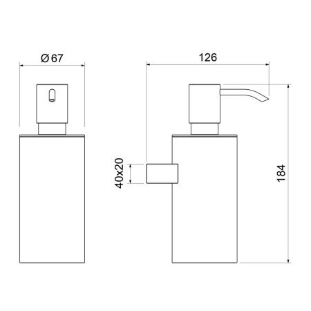 Дозатор Timo Luiro 18639/03
