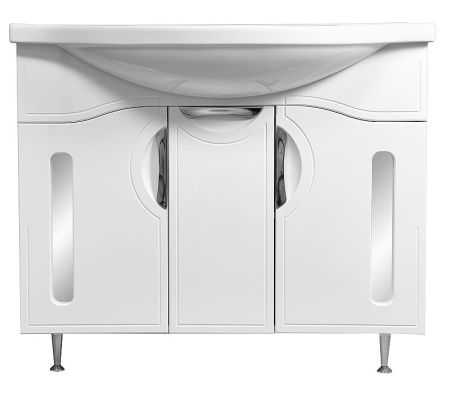 Тумба под раковину Stella Polar Сильва SP-00000204 100х30 напольная цвет белый