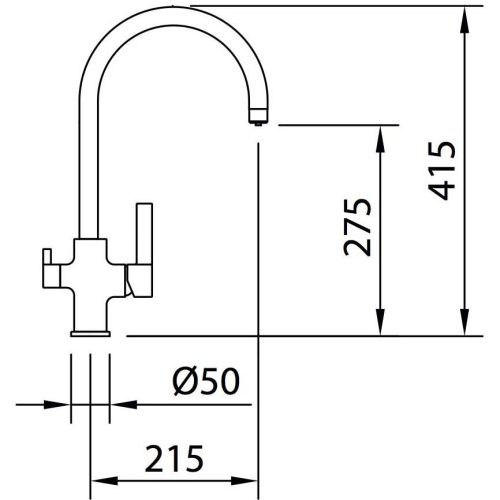 Смеситель для кухни Clever Square 60151 на мойку хром - фото 5