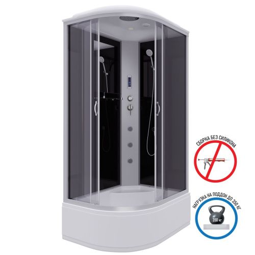 Душевая кабина Niagara Classic 25101434RF 120х80 асимметричная с крышей ориентация правая - фото 2