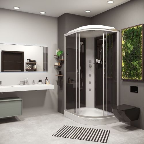 Душевая кабина Niagara Classic 35121433LG 120х80 асимметричная с крышей ориентация левая - фото 3