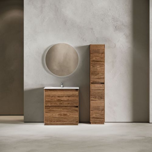 Тумба под раковину Sancos Libra Floor LB80FECH 80х50 напольная цвет коричневый - фото 2