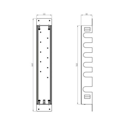 Короб для быстрой установки термостатического смесителя на 5 выходов Carimali KIT00050