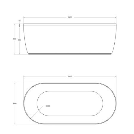 Фронтальная панель для ванны Cezares METAURO METAURO-Central-180-SCR-W-MATT