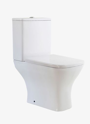 Унитаз напольный с бачком Taliente Elegante EL35055 белый с сиденьем безободковый душевой смыв