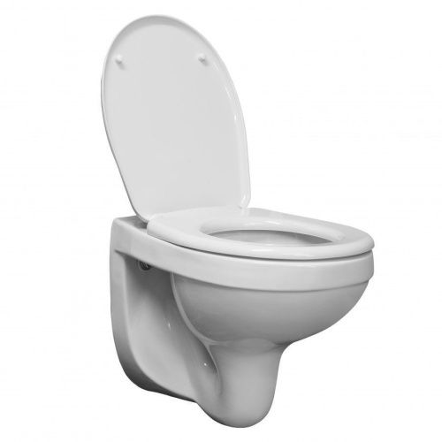 Унитаз подвесной Santeri Альфа 132564S0000B0 белый с сиденьем микролифт каскадный смыв - фото 2