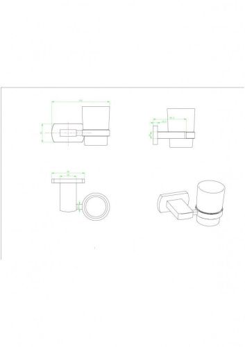 Стакан CeramaLux Azzuro 95602 - фото 2