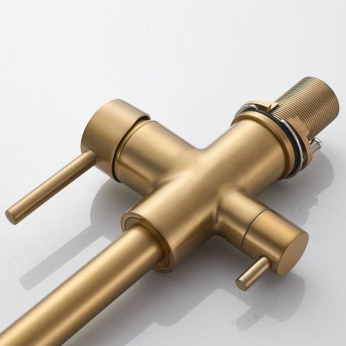 Смеситель для кухни Shevanik S228G на мойку золото - фото 5