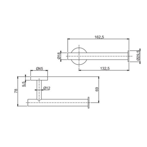 Бумагодержатель Fima Carlo Frattini Spillo Steel F6095/1INOX - фото 2