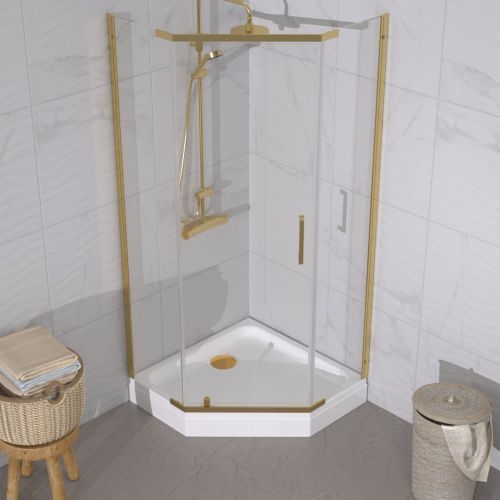 Душевой уголок Тритон Дека Щ0000073924 100х100 стекло прозрачное профиль хром с поддоном - фото 4