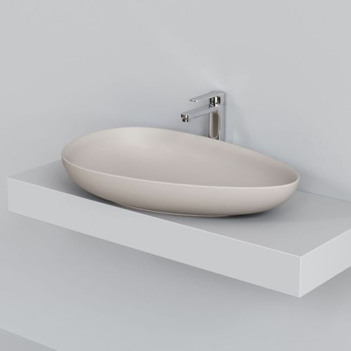 Раковина из сантехнического фарфора Ambassador Kingston 146T20401 60х40 накладная цвет бежевый без отверстий под смеситель - фото 4