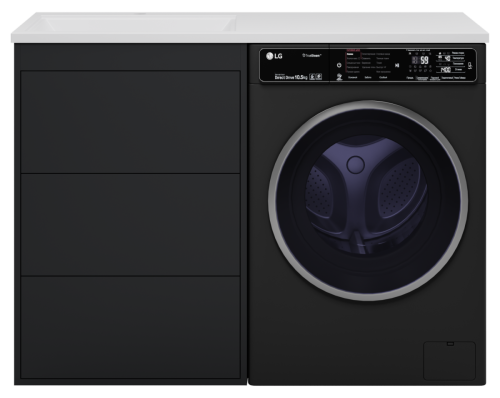 Тумба под раковину Brevita Grafit GRA-01060-013Я 60х50 напольная цвет черный - фото 2