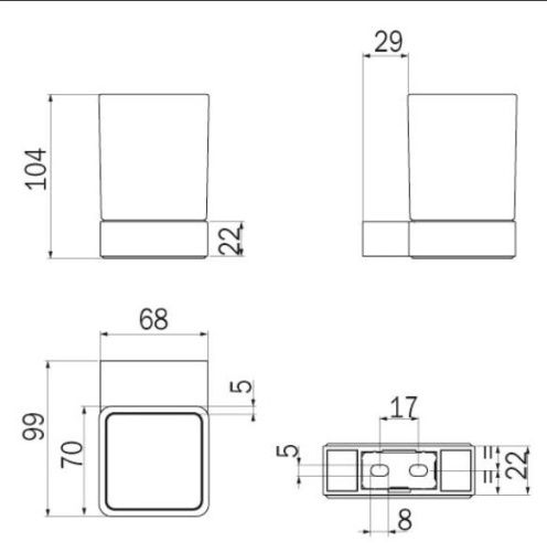 Стакан Inda INDISSIMA A88100NE21 - фото 2