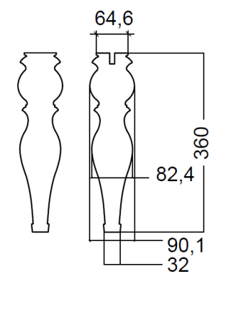 Ножки для мебели Armadi Art NeoArt 882-G