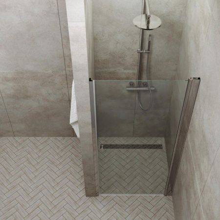 Душевая дверь Тритон Уно Щ0000036858 90х185 стекло прозрачное профиль хром