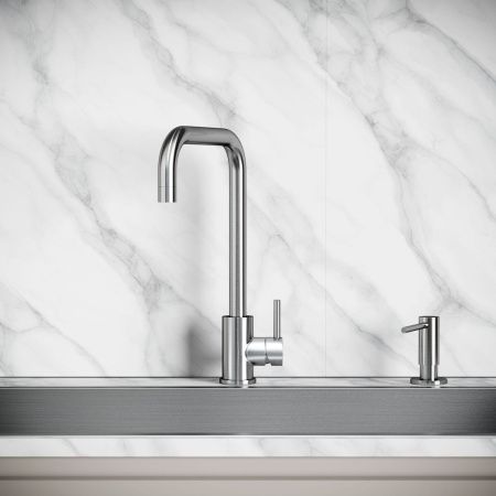 Смеситель для кухни Sancos Stainless SC12002SS на мойку нержавеющая сталь