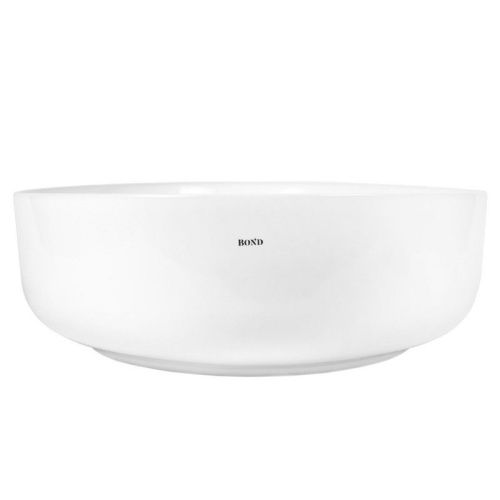 Раковина из сантехнического фарфора Bond Oval S62-550 60х40 накладная цвет белый без отверстий под смеситель - фото 5