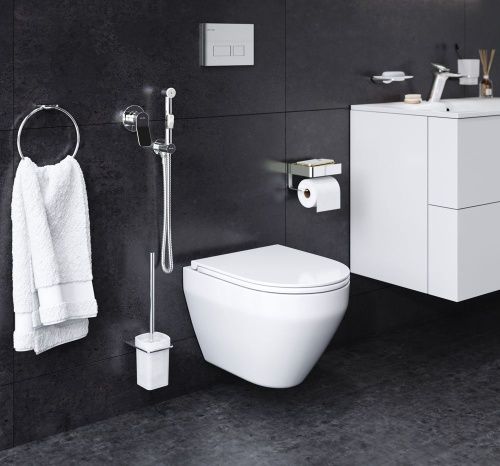 Комплект унитаз с инсталляцией с клавишей смыва с гигиеническим душем и аксессуарами для ванной комнаты Am.Pm Spirit CK70HA - фото 2