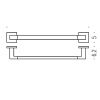 Полотенцедержатель Colombo Basic B3710.CR