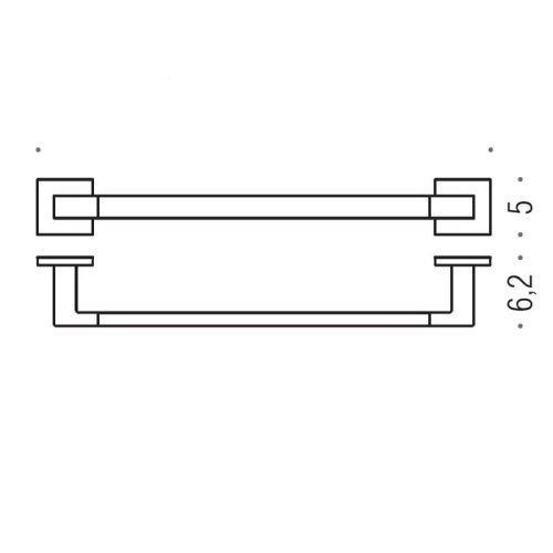 Полотенцедержатель Colombo Basic B3710.CR - фото 2
