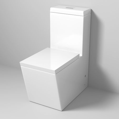 Унитаз напольный с бачком Grossman Cristal GR-4493 белый с сиденьем микролифт безободковый каскадный смыв - фото 2