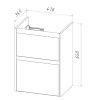 Тумба под раковину LeMark Combi LM03C50T 50х30 напольная цвет белый
