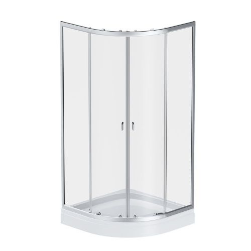 Душевой уголок Am.Pm X-Joy W88E-205-090MT64 90х90 стекло прозрачное профиль хром с поддоном - фото 2