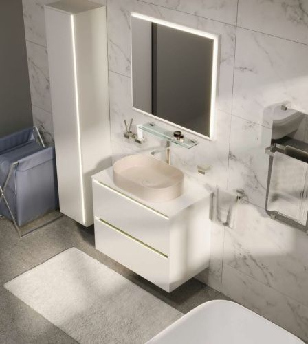 Тумба под раковину Allen Brau Activity 1.34006.WM 100х50 подвесная цвет белый - фото 4