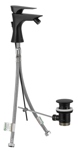 Смеситель Daniel Diva DV60415 на биде черный - фото 4