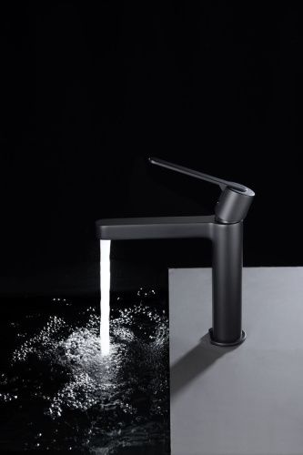 Смеситель AltroBagno Unione AltroBagnoUnione0136MB на раковину черный - фото 3