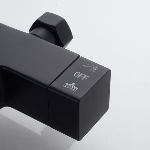 Душевая стойка Shevanik S4636H настенная цвет черный - фото 5