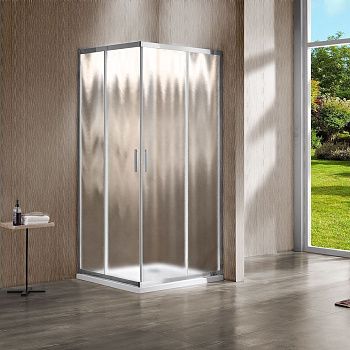 Душевой уголок Vincea Garda VSS-1G900CH 90х90 стекло текстурное профиль хром без поддона