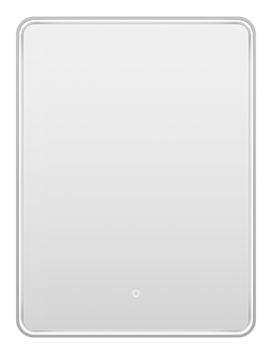 Зеркало с подсветкой Brevita Mercury MER-Rett6-060/80-platinum 60х80 подвесное - фото 3