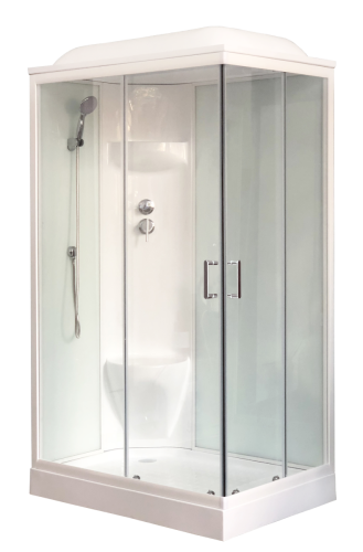 Душевая кабина Royal Bath НР RB8120HP6-WT-L 120х80 прямоугольная с крышей ориентация левая