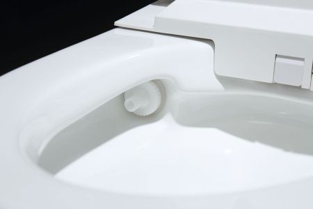 Электронный унитаз-биде напольный Timo TE-721 белый с сиденьем микролифт безободковый каскадный смыв