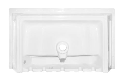 Раковина мебельная из сантехнического фарфора Sanita Luxe Breeze 80 WB.FN/Breeze/80-C/WHT.G/S1 80х50 накладная цвет белый - фото 4