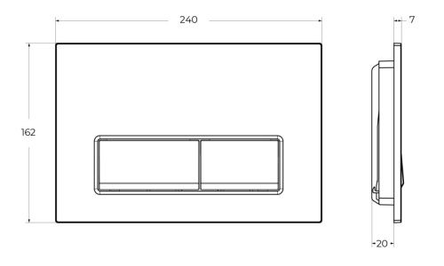 Клавиша смыва механическая BelBagno BB-15R-IN цвет сатин - фото 4