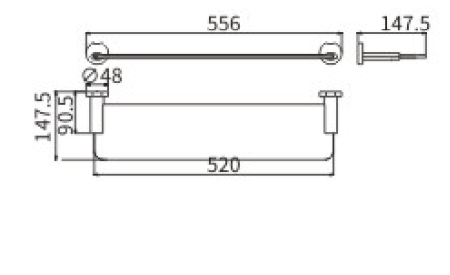 Полка CeramaLux Loft 53911