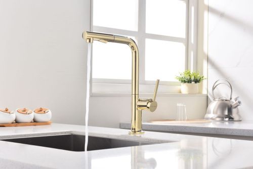 Смеситель для кухни Paulmark NEO Ne214419-G на мойку золото - фото 3