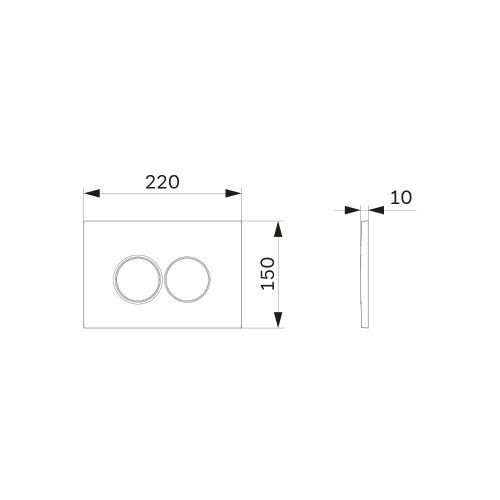 Клавиша смыва механическая Am.Pm ProC I070101 цвет белый - фото 3