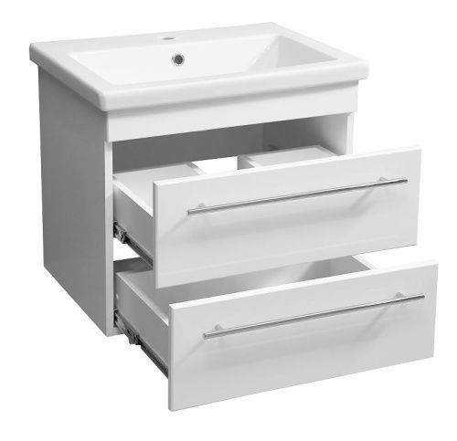 Тумба под раковину Stella Polar Ванесса SP-00000235 60х40 подвесная цвет белый - фото 3