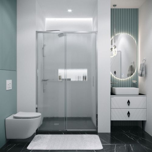 Душевая дверь Grossman Style 100.K33.05.120.10.02 120х195 стекло текстурное профиль хром - фото 3