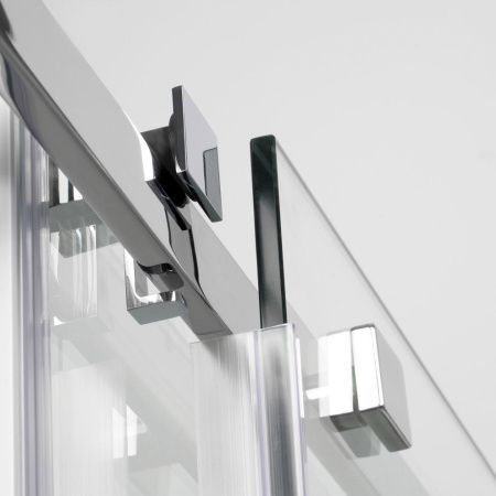 Душевая дверь Wasserkraft 15R30 130х200 стекло прозрачное профиль хром