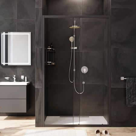 Душевая дверь Am.Pm Gem W90G-120-1-195BT 120х195 стекло прозрачное профиль черный