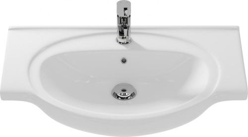 Раковина из сантехнического фарфора Onika Erica UM-ERI70/1 70х50 накладная цвет белый 1 отверстие под смеситель